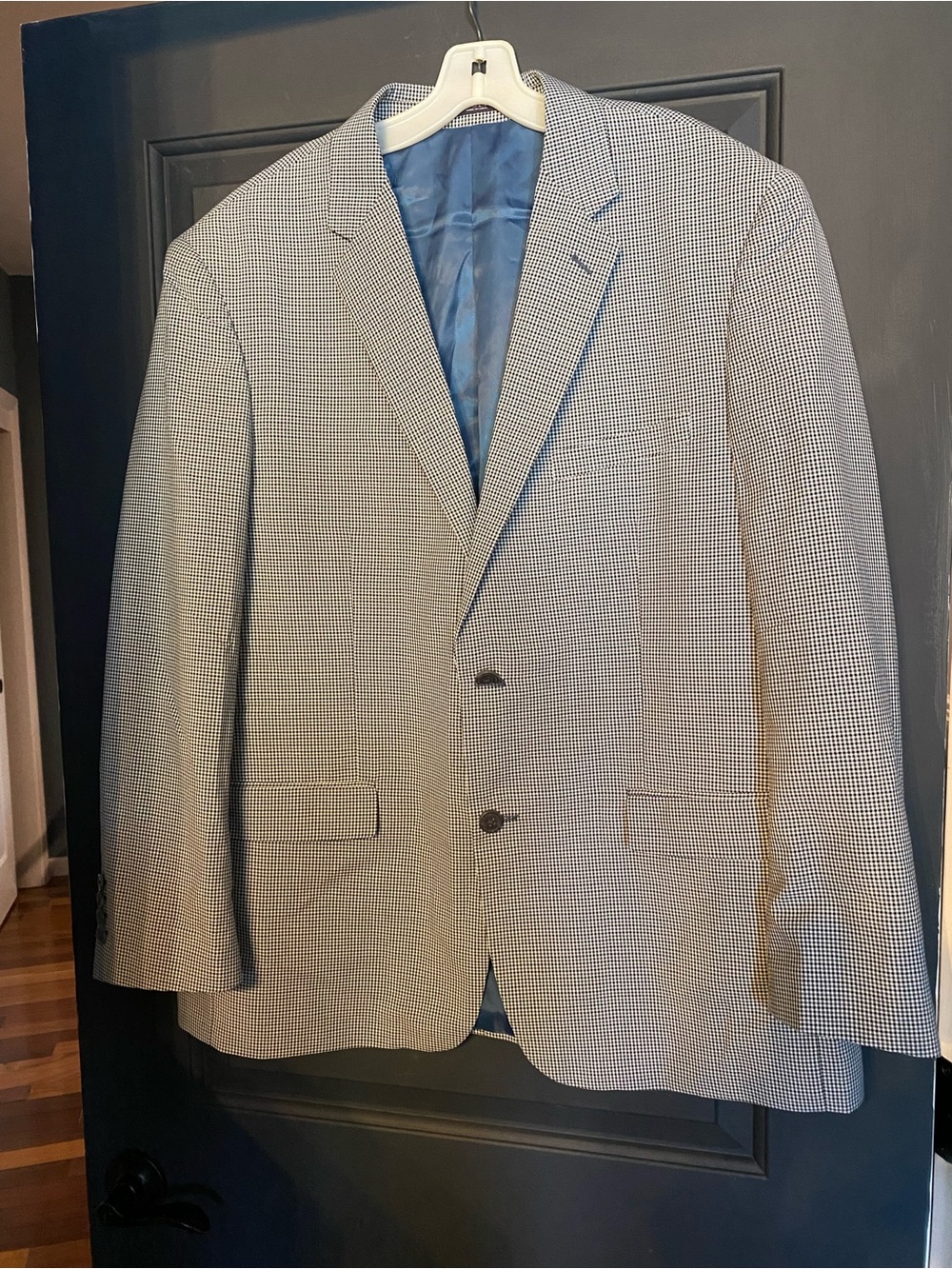 Adolfo Men's Plaid Blazer - Classic Tailored Jacket
